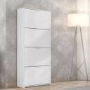 Ver imagem 4 de Sapateira Armário Organizador Basculante 24 Pares 4 Portas:branco