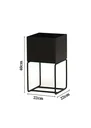Ver imagem 2 de Cachepot para Plantas - 22x22x40 - Ocre
