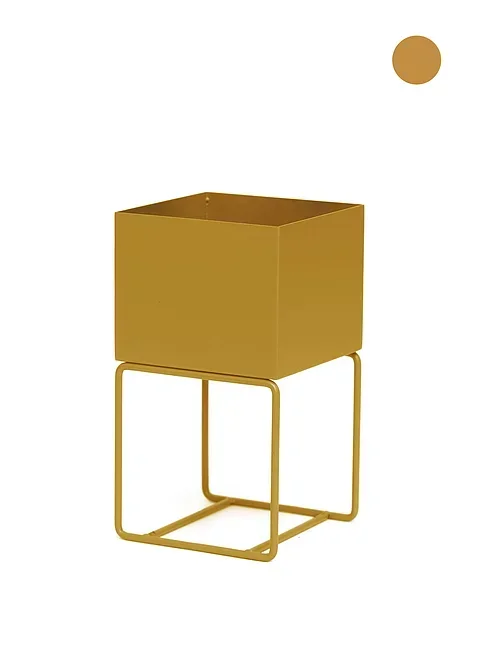 Cachepot para Plantas - 22x22x40 - Ocre