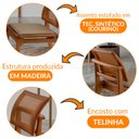 Ver imagem 5 de Conjunto com 2 Cadeiras Ellis em Madeira Maciça para Sala de Jantar Moderna Mobília