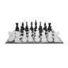 Jogo de Xadrez Decorativo em Resina Transparente e Preto - 1
