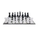 Ver imagem 1 de Jogo de Xadrez Decorativo em Resina Transparente e Preto