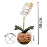 Arranjo Para Mesa De Jantar Orquídeas Branca Artificial - 3