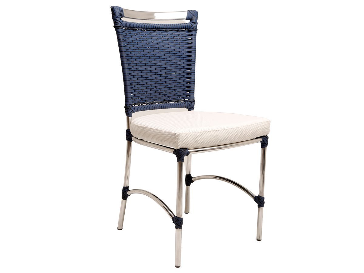 Cadeira em Alumínio e Fibra Sintética JK para Cozinha, Edícula - Azul Dark - 1