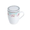 Caneca Porcelana Super White com Tampa e Filtro 340ml Lyor - 1