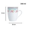 Caneca Porcelana Super White com Tampa e Filtro 340ml Lyor - 3