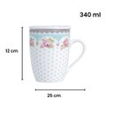 Ver imagem 3 de Caneca Porcelana Super White com Tampa e Filtro 340ml Lyor