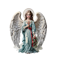 Ver imagem 3 de Anjo da Guarda Resina 22cm Adorno Mesa ou Parede