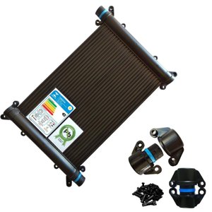 KIT AQUECEDOR PISCINA SOLAR 10 PLACAS 5 MT