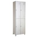 Ver imagem 1 de Armário Roupeiro De Aço Vestiário Academia 4 Portas Locker Cinza