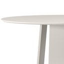 Ver imagem 2 de Mesa de Jantar Isabela 135x135 Off White Tampo em Mdf com Vidro - New Ceval