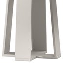 Ver imagem 3 de Mesa de Jantar Isabela 135x135 Off White Tampo em Mdf com Vidro - New Ceval