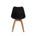 Ver imagem 7 de Kit 3 Cadeiras para Mesa de Jantar Sala Cozinha Saarinen Design Leda Eiffel Base Madeira Preto