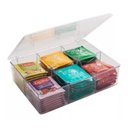 Ver imagem 2 de Caixa Organizadora Porta Sachês de Chá Açúcar 6 Divisórias Acrílico Utily