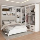 Ver imagem 2 de Guarda-roupa Casal Paradise 10 Portas 6 Gavetas com Espelho - Pm
