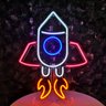 Letreiro Placa Neon Led - Foguetinho Rocket Hutz - 1