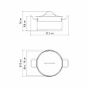 Ver imagem 2 de Caçarola Funda Tramontina Professional Aço Inox 1,8L com Tampa Plana e Fundo Triplo 16cm