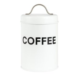 Pote Lata de Mantimentos Industrial Coffee - Linha Dom:branco - 1
