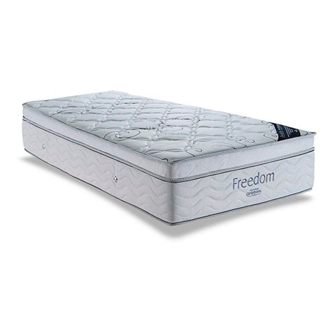 Colchão Freedom Solteiro (88x188) Molas Ensacadas Superpocket Ortobom Ortopillow