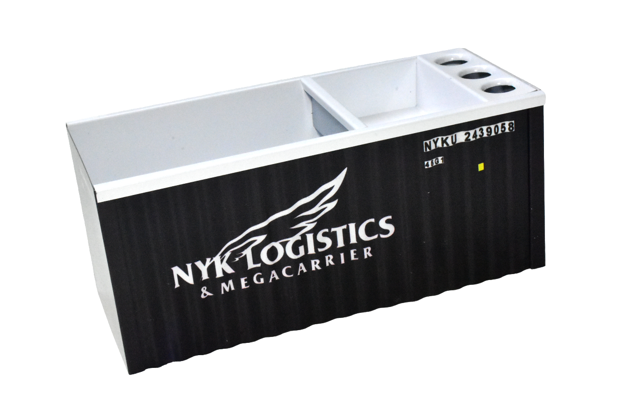 Organizador de Mesa Porta Caneta Conteiner em Metal - Nyk Logistics - 6