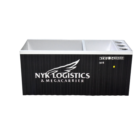 Organizador de Mesa Porta Caneta Conteiner em Metal - Nyk Logistics