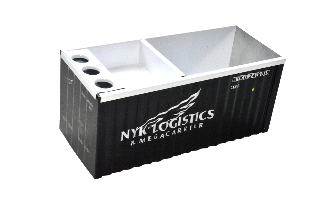 Organizador de Mesa Porta Caneta Conteiner em Metal - Nyk Logistics - 3