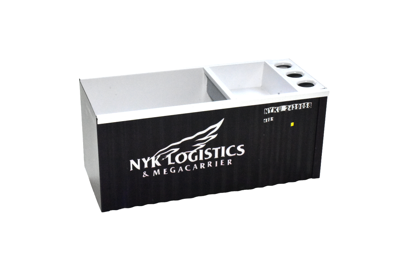 Organizador de Mesa Porta Caneta Conteiner em Metal - Nyk Logistics - 2