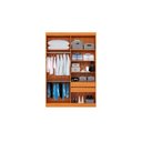Ver imagem 2 de Guarda-roupa Moderno 4 Portas 2 Gavetas Internas com Pés - Cinamomo / Off White
