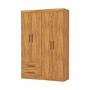Ver imagem 3 de Guarda Roupa Casal Lu 4 Portas 2 Gavetas Carioca Móveis Cinamomo