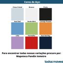 Ver imagem 5 de Mapoteca 10 Gavetas Pandin 120cm (larg) Inmetro Tampo Mdp Cinza