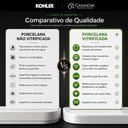 Ver imagem 3 de Cuba Verticyl Retangular Louça Porcelana Vitrificada com Válvula 1.1-4 Branca Kohler Brasil