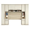 Ver imagem 3 de Guarda Roupa Modulado Casal 8 Portas 2 Gavetas com Cabeceira 146cm Master Luciane Móveis