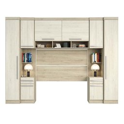 Guarda Roupa Modulado Casal 8 Portas 2 Gavetas com Cabeceira 146cm Master Luciane Móveis - 3