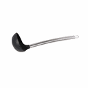 Ver imagem 1 de Jogo 2 Conchas Silicone Cabo Inox Preto 30,5 Cm Mimo