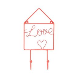 Cabideiro Metal Wire Home Vermelho 9X4X19Cm - Urban - 1