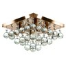 Lustre De Cristal Legitimo Classic Square 30x30 Cobre - 1