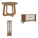 Ver imagem 2 de Conjunto 4 Peças Mesa de Apoio e Mesa de Centro e Buffet e Cristalera Murano