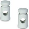 Kit Com 2 Desviador De Cabo Para Pendentes Lustre Branco - 1