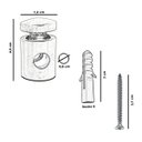 Ver imagem 6 de Kit Com 2 Desviador De Cabo Para Pendentes Lustre Branco