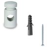 Kit Com 2 Desviador De Cabo Para Pendentes Lustre Branco - 3