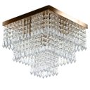 Ver imagem 2 de Kit 1 Lustre Cristal Acr. Sweet + 2 Lustres Spark Cobre