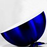 Kit 2 Lustres Pendente Meia Lua 40cm Alumínio Azul Metalico - 4