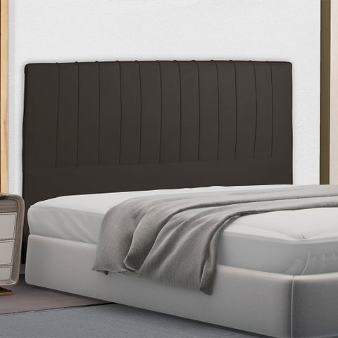Cabeceira Cama Box Queen Namur 160 Cm Suede Marrom - MV Estofados Shop