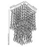 Lustre Plafon de Cristal Acrilico Spark Maravilhoso - 5