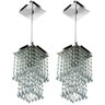 Kit 2 Lustres Pendente De Cristal Acrilico Spark Maravilhoso - 1