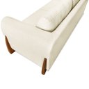 Ver imagem 6 de Sofá Living 2 Lugares 1,80m Lottus Linho Natural Pés Castanho - Pallazio