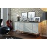 Buffet Classic Luxo 4 Portas 180cm Off-white/freijó - Imcal - Off-white/freijó/imcal/mdf - 2