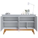 Ver imagem 3 de Buffet Classic Luxo 4 Portas 180cm Off-White/Freijó - Imcal - Off-White/Freijó/Imcal/MDF