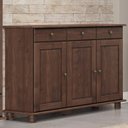 Ver imagem 2 de Balcao Madeira Maciça 3 Portas 3 Gavetas 129 Cm 8927 Cafe Milani Store