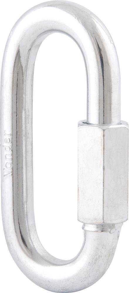 Mosquetão com rosca 1/8" leve galvanizado - Vonder